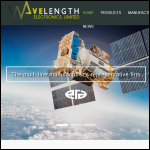 Screen shot of the Wavelength Electronics Ltd website.