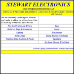 Screen shot of the Stewart Electronics Ltd website.