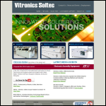 Screen shot of the Vitronics Europe Ltd website.