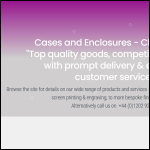 Screen shot of the Cholcroft Ltd website.