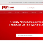 Screen shot of the Cirrus Research plc website.