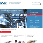 Screen shot of the Calex Electronics Ltd website.