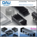 Screen shot of the Dau Components Ltd website.