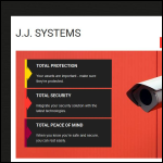 Screen shot of the JJ Systems website.