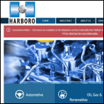 Screen shot of the Harboro Rubber Co. Ltd website.