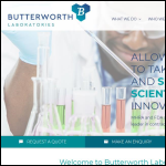 Screen shot of the Butterworth Laboratories Ltd website.