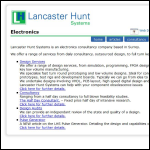 Screen shot of the Lancaster Hunt Systems Ltd website.
