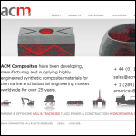 Screen shot of the ACM Bearings Ltd website.