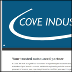 Screen shot of the Cove Industrial Enterprises Ltd website.