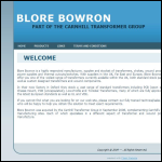 Screen shot of the Blore Bowron website.