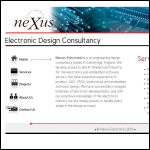 Screen shot of the Nexus Electronics Ltd website.