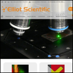 Screen shot of the Elliot Scientific Ltd website.