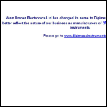 Screen shot of the Vann Draper Electronics Ltd website.