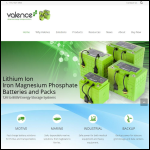 Screen shot of the Valence Technology BV website.