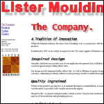 Screen shot of the Lister Mouldings Ltd website.