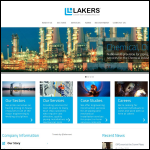 Screen shot of the Laker-Vent Engineering Ltd website.