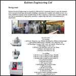 Screen shot of the Kalstan Engineering Ltd website.