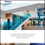 Screen shot of the Vision Lighting Ltd website.