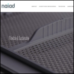 Screen shot of the Naiad Plastics Ltd website.