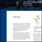 Screen shot of the James Halstead Ltd website.