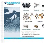 Screen shot of the Headland Engineering Developments Ltd website.
