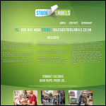 Screen shot of the Stone Labels Ltd website.