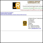 Screen shot of the J Roberts Bronze Components Ltd website.