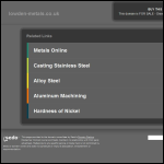 Screen shot of the Lowden Metals Ltd website.