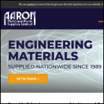 Screen shot of the Aaron Metal & Plastic Supplies Ltd website.