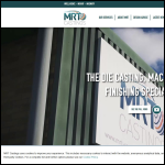 Screen shot of the MRT Castings Ltd website.