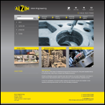 Screen shot of the Alzin Engineering Ltd website.