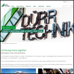 Screen shot of the Dürr Technik (UK) Ltd website.