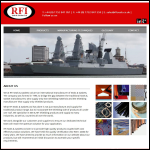 Screen shot of the RFI Seals & Gaskets Ltd website.