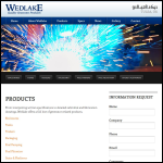 Screen shot of the Wedlake Products Ltd website.