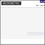 Screen shot of the Micrometric Ltd website.