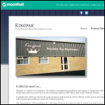 Screen shot of the Kingpak website.