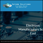 Screen shot of the Saturn Solutions Ltd website.