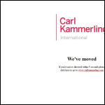 Screen shot of the Carl Kammerling International website.