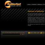 Screen shot of the Rubberlast Group Ltd website.