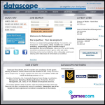 Screen shot of the Datascope Recruitment website.