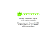 Screen shot of the Norcomm UK Ltd website.