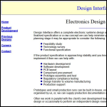 Screen shot of the Design Interface Ltd website.