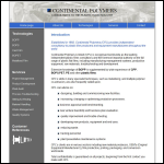 Screen shot of the Continental Polymers Ltd website.