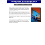 Screen shot of the Wireless Consultancy Ltd website.