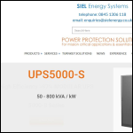 Screen shot of the SIEL Energy Systems Ltd website.