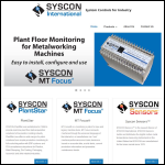 Screen shot of the Syscon International Ltd website.