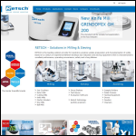 Screen shot of the Retsch (UK) Ltd website.