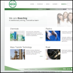 Screen shot of the Raschig (UK) Ltd website.