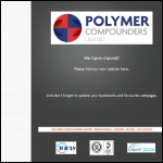 Screen shot of the Polymer Compounders Ltd website.