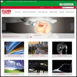 Screen shot of the Fiamm UK Ltd website.